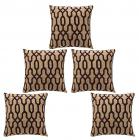 Desirica Luxurious Woven Vibrant Cushion Cover (Set Of 5)