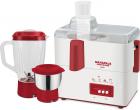 Maharaja Whiteline Gala JX-117 450-Watt Juicer Mixer Grinder with 2 Jars (White/Majestic Maroon)