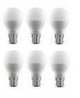 Wipro Garnet Base B22 9-Watt LED Bulb (Pack of 6, Cool Day Light)