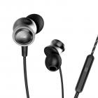 boAt BassHeads 152 with HD Sound, in-line mic, Dual ToneSecure Braided Cable & 3.5mm Angled Jack Wired Earphones. (Black)