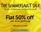 Flat 50% off on everything