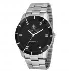 Ferry Rozer Analog Round Shape Metal Belt Black Dial Watch For Men & Boys