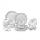 Cello Opalware Dazzle Tropical Lagoon Dinner Set, 35PCs, White