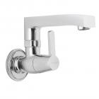 Hindware F390024CP Sink Cock with Swivel Casted Spout (Wall Mounted) (Barrel Neo) with Chrome Finish