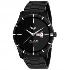 Vills Laurrens Analogue Black Dial Day and Date Series Men