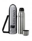 Solimo Thermal Steel Flask, 1000ml, Silver