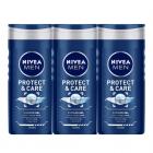 Nivea Men Original Care Shower Gel, 250 ml (Pack of 3)