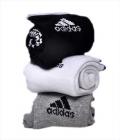 Adidas Logo 3 Pair Socks Ankle Cotton Sports Socks No Sweat Towel Socks