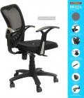 SAVYA HOME Apex Chairs Delta MB Umbrella Base Office Chair (Black)