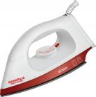 Maharaja Whiteline Easio 1000-Watt Dry Iron (White and Red)