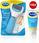 Scholl Velvet Smooth Express Pedi Electronic Foot File with Foot and Nail Cream Free