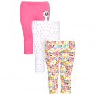 LIFE by Shoppers Stop Girls Floral Print Solid and Dot Pattern Pyjamas-Pack of 3 Pajama Set