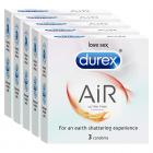 Durex Condoms, Air- 3s (Pack of 5)