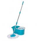 Gala Aqua Blue & White Spin Mop