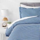 AmazonBasics Microfiber 2-Piece Quilt/Duvet/Comforter Cover Set - Single, Gingham Plaid