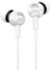 JBL C100SI In-Ear Headphones with Mic (White)