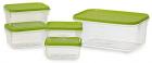 All Time Plastics Polka Container Set, 5-Pieces, Green