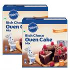 Pillsbury Oven Cake Mix, Rich Choco, 285 gm x Pack of 2, 570 gm