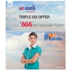 Rs. 666 off on Air Costa Flight Bookings