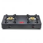 Prestige IRIS LPG Gas Stove, 2 Burner, Black