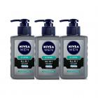 Nivea Men Oil Control All In One Face Wash Pump, 150 ml (Pack of 3)