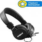 Envent Beatz 501 Stereo Wired Headphones  (Black, Over the Ear)