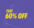 Flat 60% Off On Clothing,Footwear & Accessories