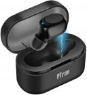 PTron Atom Mono Bluetooth 5.0 Wireless Earbud, 10M Connectivity, Inbuilt Mic, 3 Hours Music/Talk time, One-Key Control Button, 180mAh Charging Case, Mini Bluetooth Earbud for All Smartphones (Black)