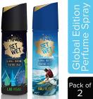 Set Wet Global Edition Bali Bliss with Las Vegas Live Perfume Spray, 120ml (Pack of 2)