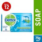 Dettol Cool Soap - 75 g (Pack of 12)