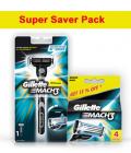 Gillette Mach3 Razor + 4 Cartridges