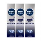 Nivea Men Fresh Protect Body Deodorizer Ice Cool, 120 ml (Pack of 3)