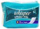 Whisper Maxi Fit Regular 15 Pads