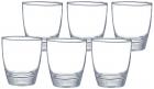 Amazon Brand - Solimo MEA Whisky Glass Set, 380ml, Set of 6, Transparent