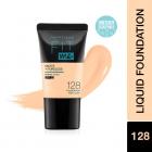 Maybelline New York Fit Me Matte+Poreless Liquid Foundation Tube, 128 Warm Nude, 18ml