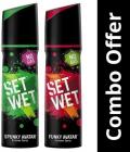 Set Wet Spunky and Funky Avatar Perfume Body Spray - For Men  (240 ml, Pack of 2)