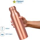 Flipkart SmartBuy pure copper water bottle for office ,school,gym,home 1000 ml Bottle  (Pack of 1, Brown, Copper)