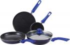 Bergner Esprit - 5 Piece Cookware Set Aluminium Cookware in Blue Colour by HoemTown