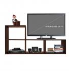 Klaxon Deacon Engineered Wood TV Unit/Display Storage Cabinet Rack with Decor Shelf (Walnut)