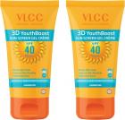 VLCC 3D Youth Boost SPF40 PA+++ Sun Screen Gel Creme(50gm) Pack of 2 - SPF 40 PA+++  (100 g)