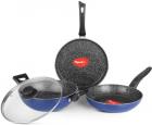 Pigeon Essentials Induction Bottom Cookware Set  (Aluminium, 4 - Piece)