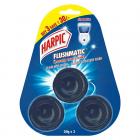 Harpic Flushmatic Toilet In Cistern Block - 50 g (Pack of 3, Aquamarine, Blue)