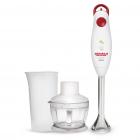 Maharaja Whiteline Turbomix King 350-Watt Hand Blender (White and Red)