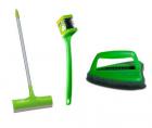 Scotch-Brite Floor Squeegee + Double Sided Toilet Brush + Jet Scrubber Brush