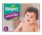 Pampers Active Baby Large Size Diapers (78 count)