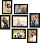 BIG BANG CREATIONS Wood Photo Frame  (Black, 7 Photos)