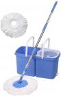 Gala Twin Bucket Spin Mop with 2 refills and 1 liquid dispenser (Blue)