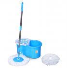 Esquire Elegant Spin Plastic Mop with 1 Extra Refill (47.3 cm x 25.5 cm x 22.5 cm, Blue)