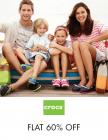 CROCS Footwear at FLAT 60% OFF + Extra 10 % CB via SBI Cards