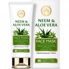 Mom & World Neem & Aloe Vera Face Mask - With Cucumber And Tumeric - No Parabens, Silicones, 100 g